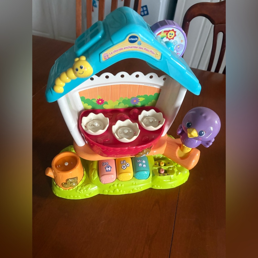 VTech Musical Nesting Bird Toy - Teal, Purple & Green